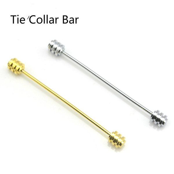 Gold Silver Color High Quality Mens Tie Collar Bar