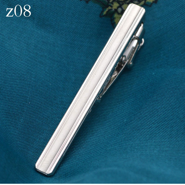 Simple silver men's standard tie clip groom wedding metal tie clip business dress wholesale foreign trade Random style
