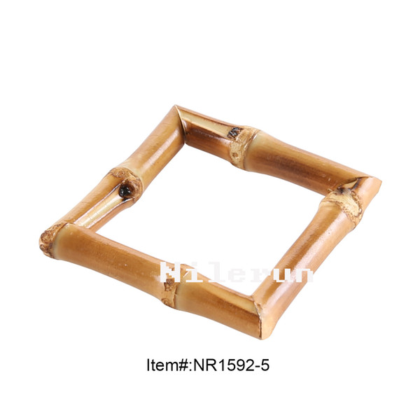 Popular square bamboo root hairpin belt buckle accessories