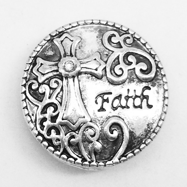 Wholesale-MN1083 CROSS FAITH Hot Sale Metal Snap Button For Snap Jewelry 2016 NEW