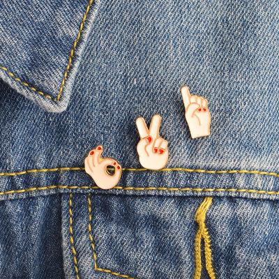 3-piece capsule cerebral brooch brooch jacket denim jacket party accessories fashion original scissors hand drop oil brooch