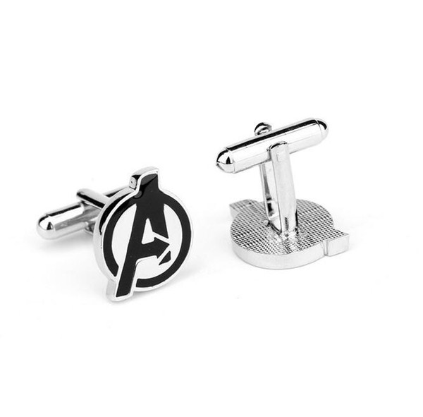 Avengers Enamel Cuff Links Shirt Brand Cuff Buttons Top Quality Cufflinks For Men Christmas Gift