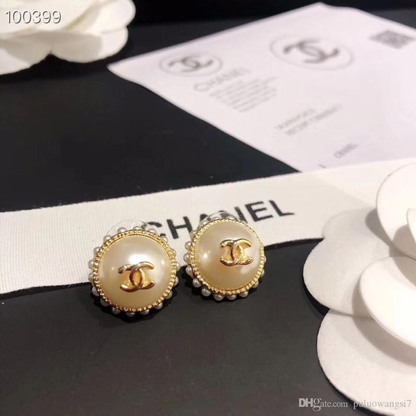 Luxury Titanium Steel Stud for Women Designer Luxury Lady Earrings Letter Couple Brand Earring Jewelry