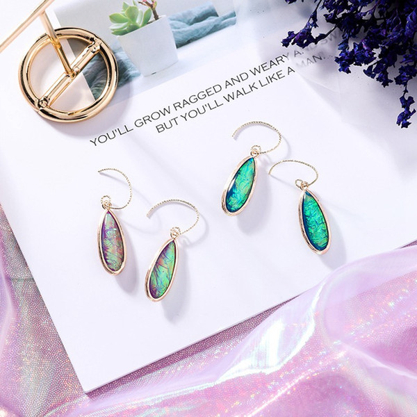 Luxury women drop charm earrings hook dangle chandelier crystal Korea Designer earring wedding and party gift jewelry Wholesale