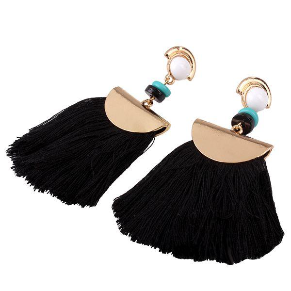 New European And American Fashion Earrings New Style Tassel Earrings Personality Long Earrings For Women CSY- 02