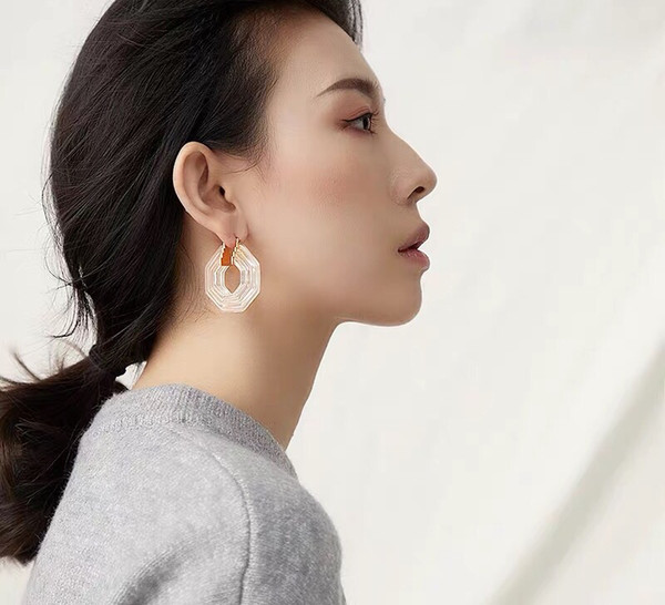 C*line Di@r ,Green style! Autumn and winter ear stud series, high quality,cool style ,Diamond design concept unique personal