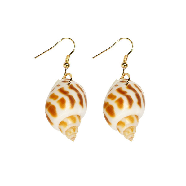 2017 New Arrival Natural Conch Shell Drop Earrings Exquisite Fashion Charm Earrings For Women Fancy Gift Jewelry Best Selling