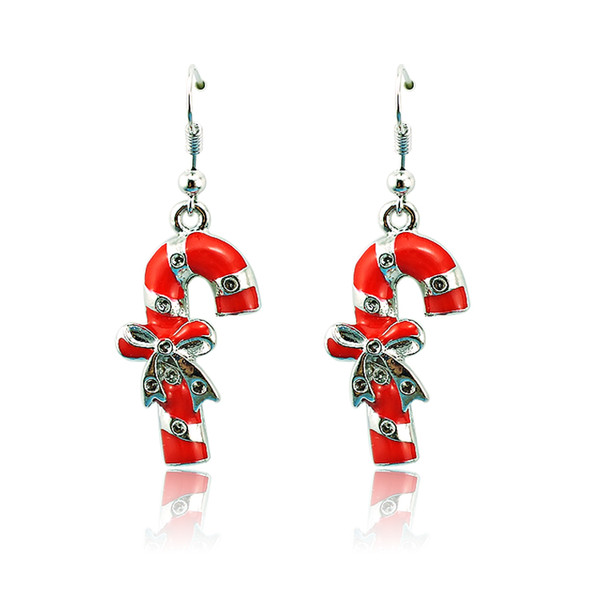 New Arrival Charms Earrings Fashion Silver Plated Dangle Alloy Crutch Earrings For Women Christmas Decoration Jewelry