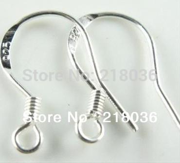 Wholesale Fashion Vintage 200pcs 925 Sterling Silver Drop Earrings Hooks For Women Dress Couple Valentine's Gift Accessories A399