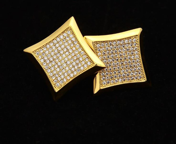 New European and American fashion trend personality men hip-hop micro-inlaid zircon ear nails 200 mosaic accessories ear nails jewelry