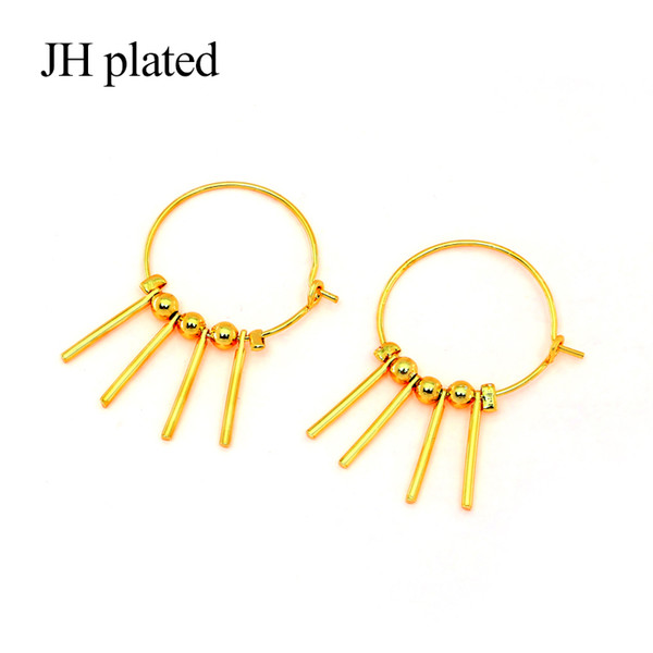 JHplated 2019 Fashion metal Earrings for Women Girl Fashion Color Gold Earrings Best Gift of Australia and New Zealand
