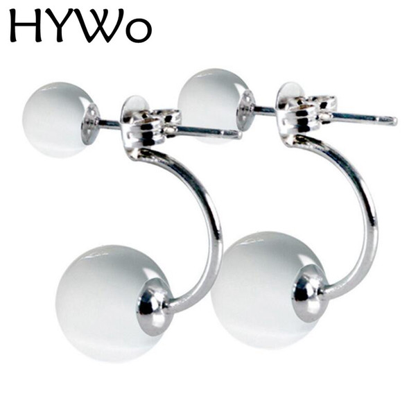 HYWo Factory outlets 925 sterling silver stud earrings female models opal jewelry gift wedding hotel nightclub women's jewelry