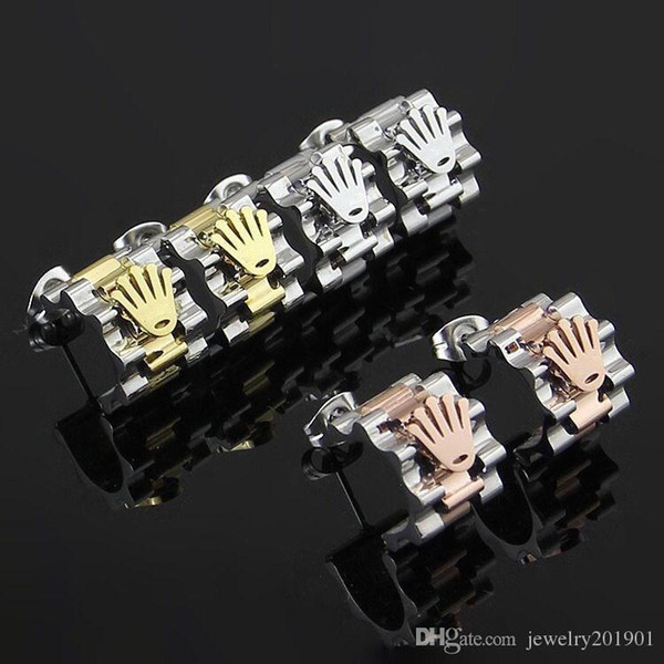 Fashion Style Whoelsale Luxury Stud Earring for Men Women No Allergic 316L Stainless Steel Shinning Coupler Gift Love Earring Jewelry