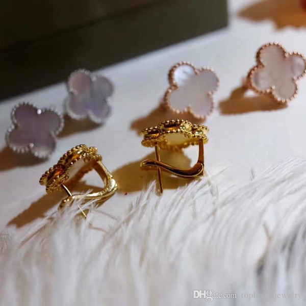 Brand name top quality Earring with 1.6cm flower and nature shell and gate women gift free shipping PS7405