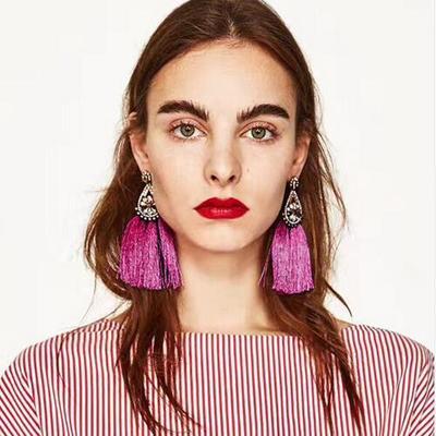 8 Colors Bohimian Tassel Fashion Earrings Jewelry Designer Earrings Women Stud Earrings Dangle Chandelier for Xmas Christmas