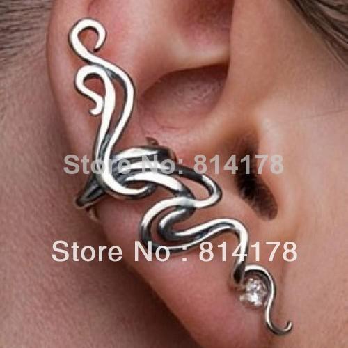 Free Shipping Newest Fashion Rhinestone Ear Cuff Ear Clip Earrings For Women Charms100 High quality punk cheap price