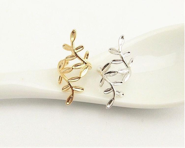 20 pair/lot,Elegant No hole ear clip Ear - free ear buckle Women's Earrings sprawling leaf Branch modeling Adjustable Not fading Earrings