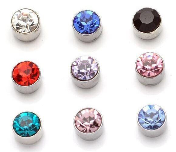 magnetic zircon shiny EAR STUD EAR JEWELRY Ear Studs(NO NEED EAR HOLE)Convenient fashion highlight amazing unisex ear stud earring 4.5mm