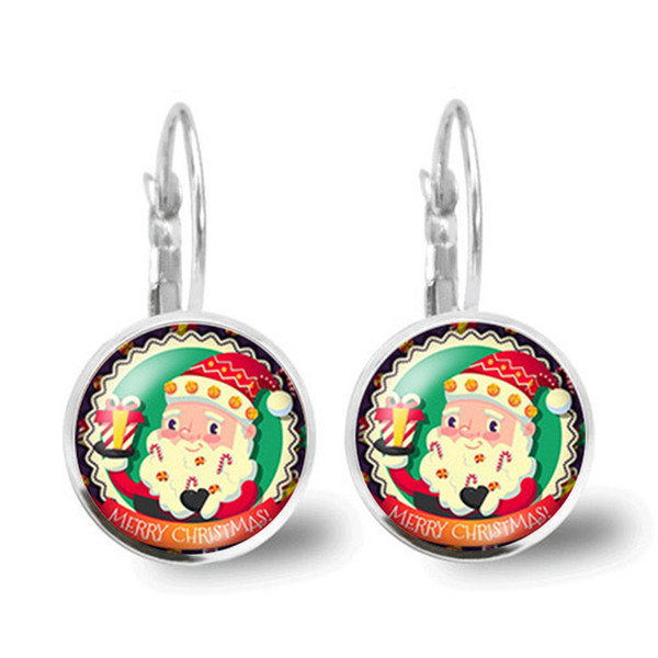 Miss JQ 2018 Women Santa Claus series Clip Earring New Cute Earrings for Women Ear Clip Christmas Jewelry Gifts Happy New Year