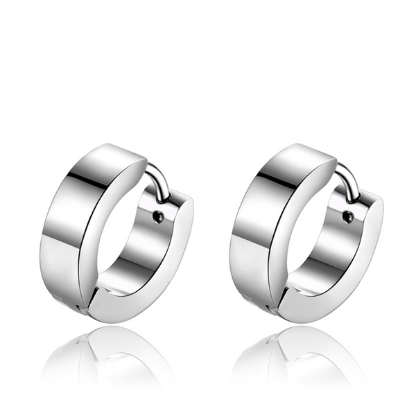 Hot Sale Stainless Steel Round Clip Earrings Fashion Jewelry For Men and Women Christmas Gifts drop shipping brincos