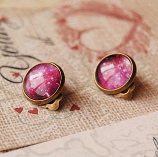 Fancy Universe Sky Clip Earrings Without Puncture Personalized Earrings for Children Vintage Jewelry rj10