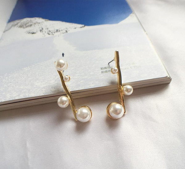 2019 baroque wind branches of pearl Earring exaggeration temperament earring Jewelry For Women Party Gift free shipping #467