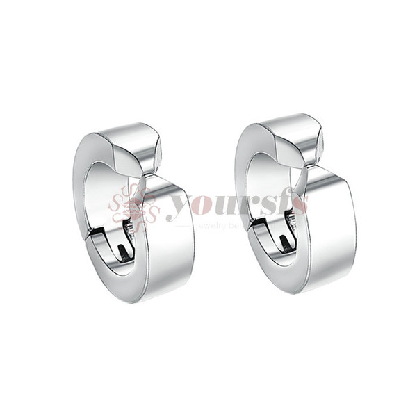 Yoursfs Stainless Steel Small Hoop Earrings for Men Multicolor Cool Punk Huggie Earrings