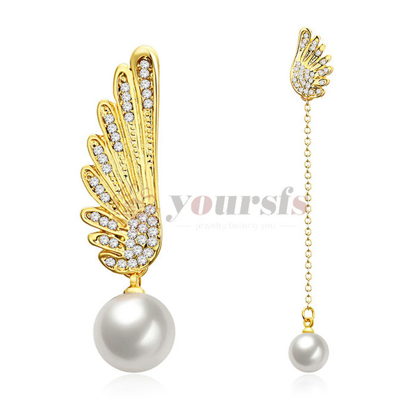 Yoursfs Christmas classic fashion zircon, imitation pearl earrings three colors free shipping