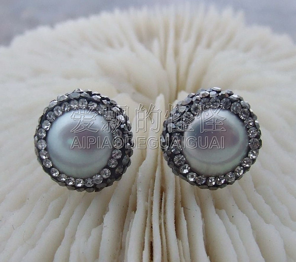 E011213 12MM Pearl Earrings 925 Silver Stud