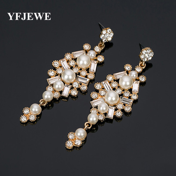 Fashion New Dresses Wedding Jewelry Women pear drop Earrings Bijoux Genuine Elements Austrian Crystal Earring #E312