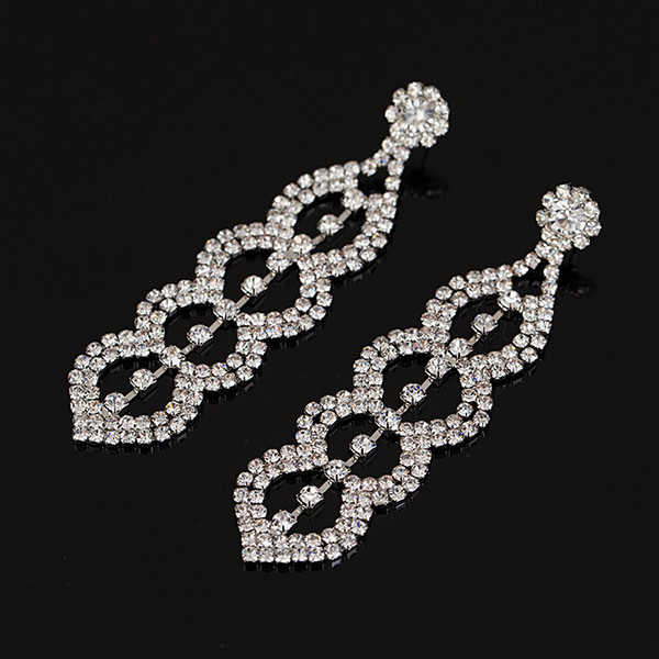 New Luxury drop earrings Austria long crystal earrings for girl/women Valentine day gift jewelry #E164