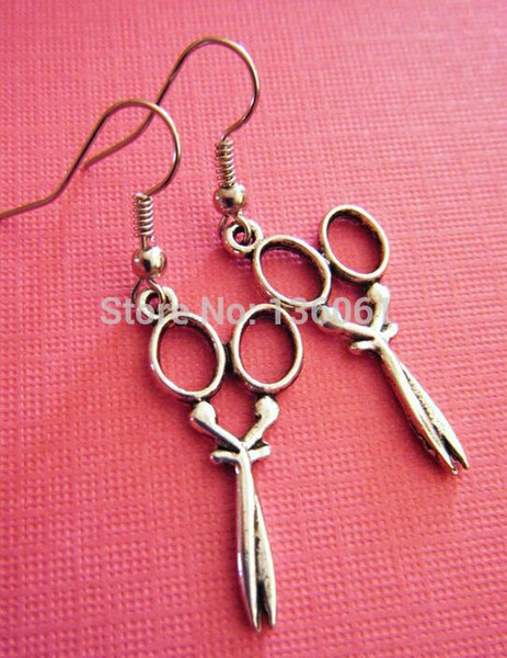 Scissors Dog Musical Note Angel Wings Reindeer SnakeToucan Bird Acorn Drop Dangle Earrings Jewelry Vintage Silver For Women