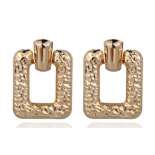 Vintage Big Geometric Square Statement Earrings For Women Earings Fashion Jewelry Modern Women's Earrings Brincos CE468