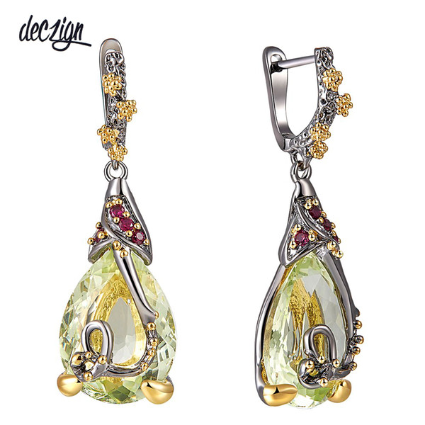 Deczign New Water Drop Cubic Zircon Earrings For Women Copper Dangle Earings Fashion Accessories Gift Hot Pick WE3876