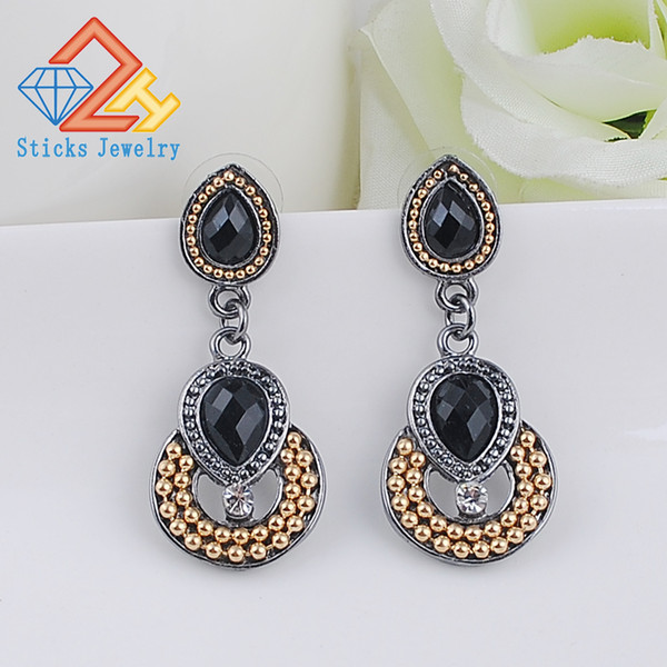 New Arrival Fashion accessories vintage Charming Alloy Earrings Plating gun black