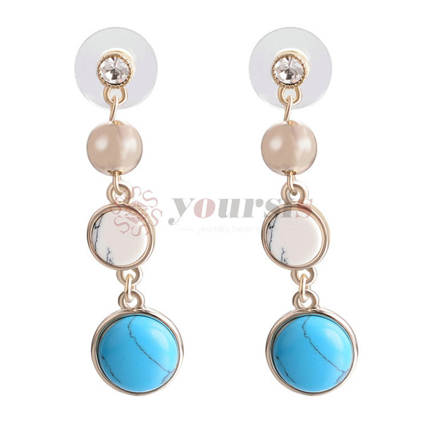 Hot fashion multi-style imitation green pine earrings send friends, party best Gift 1 Pair