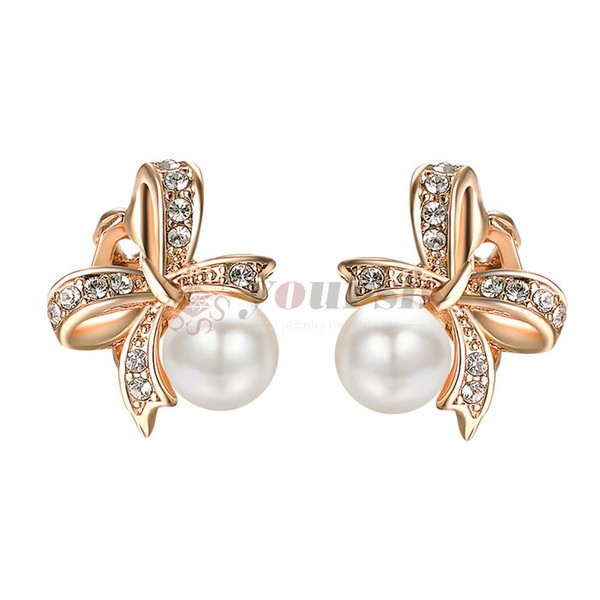 Yoursfs Clip Earring Simulated Ivory Pearl Round Earrings no Pierced Clip on Earrings for girl (Non Pierced Earrings)