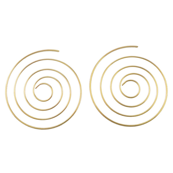 Bohemian Jewelry 2 colors Silver Gold Plated Fashion Trendy Thread Round EarringS Jewelry