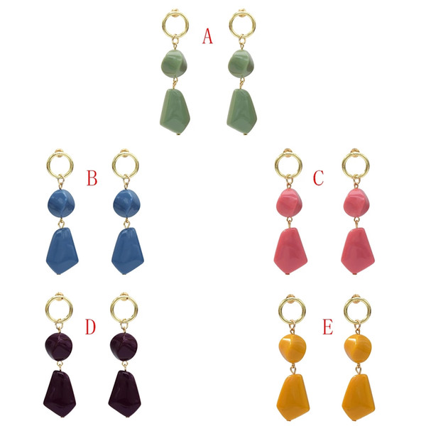 Fashion Acrylic Geometric Drop Earrings for Women Bridal Boho Party Wedding for Women Jewelry Gift