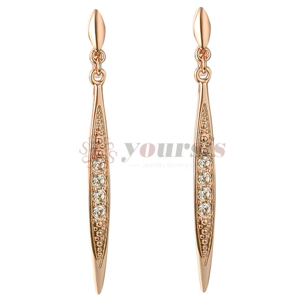 Yoursfs 18K White Gold Plated Classical Earrings Use Austrian Crystal Fashion Jewelry