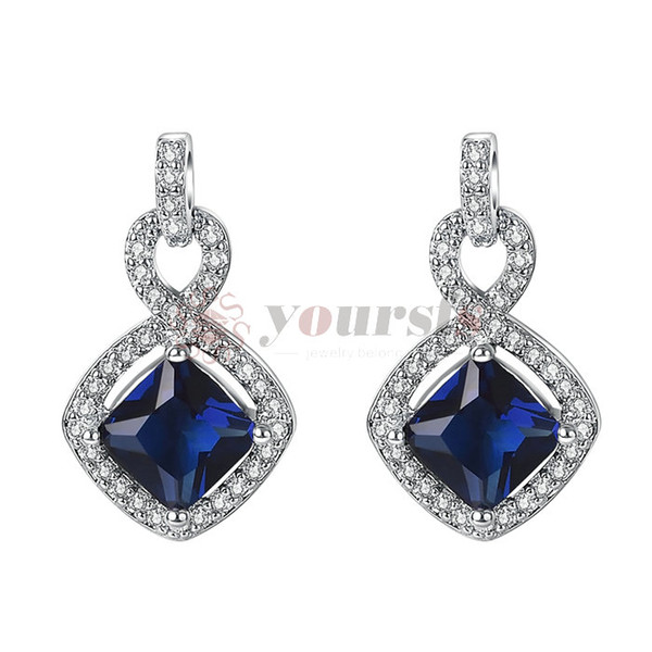 Yoursfs Charm jewelry Dress Accessories earrings for women Rhinestones Water droplets Pendant earrings