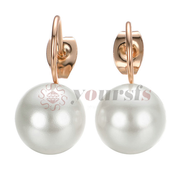 Yoursfs Free shipping top quality Fashion Gold Plating Earring beads Stud earrings For Women Jewelry Simulated pearl earrings