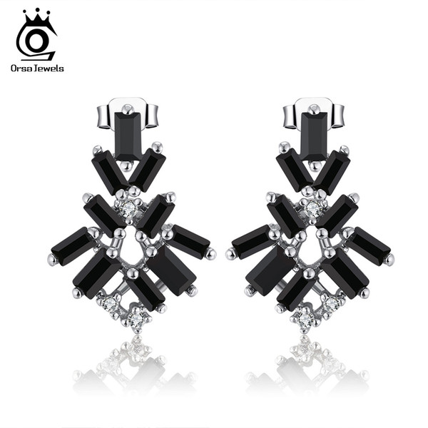 ORSA JEWELS Women Earrings Stud Unique Design Fashion Earrings For Women 2018 Trendy Female Jewelry OE171