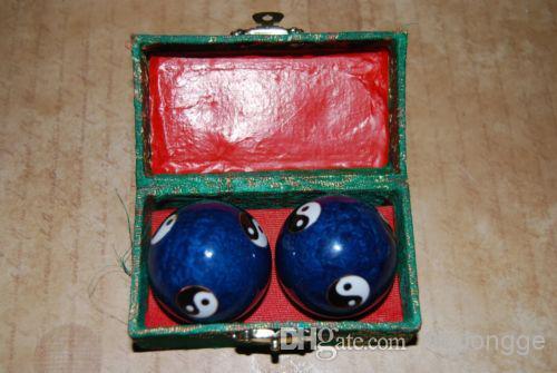 Chinese Iron Ball - Chinese Traditional Cloisonne Iron Ball for Health (One Set.