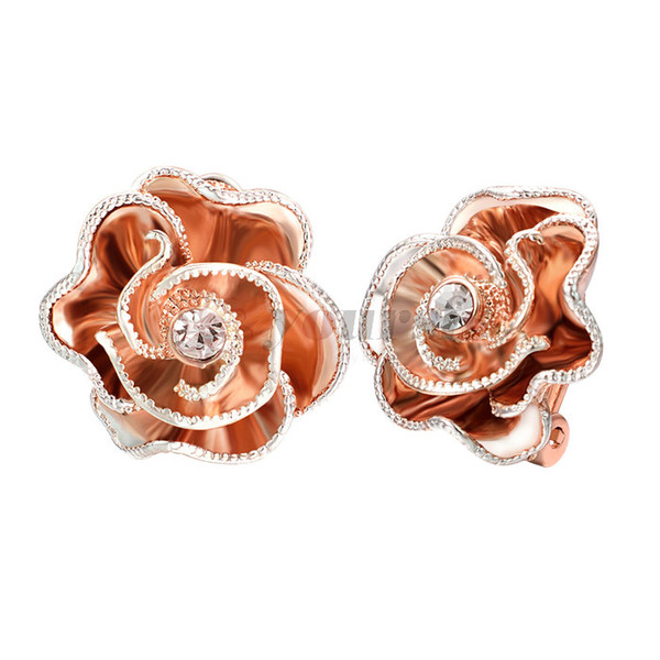 Yoursfs New Flower Shape Clip on Earrings No Pierced for Women Gorgeous Cushion Earrings