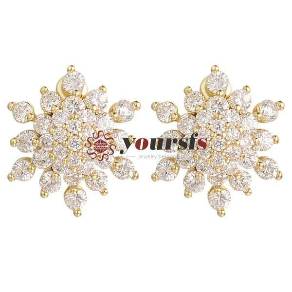 Yoursfs Clip Earrings for Women Black Rose Flower Gold Plated Earring Enamel (wedding earrings)