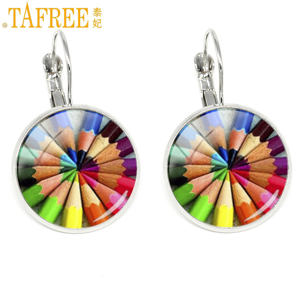 TAFREE new clip earrings a great teacher touches heart shapes future 2018 Teacher's Day gifts fashion Jewelry H331