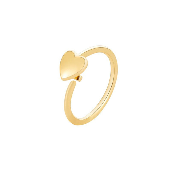 Jewelry Heart Ear Clip Earring 18K Gold Women Charm Earring Fashion Stud Earrings For Woman 1 piece