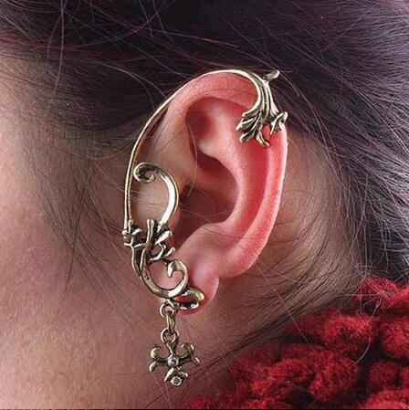 22pcs Carved Dragon Ear Cuff Fashion Vintage Flower Earrings Unisex Jewelry