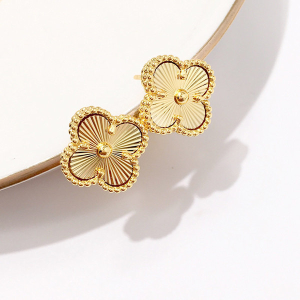 Fashion Designer Ear Cuff Womens Earring Luxury Brand Clip-on Earrings Girl Gold Flower Earrings High Quality Fine Jewellery Party Gift